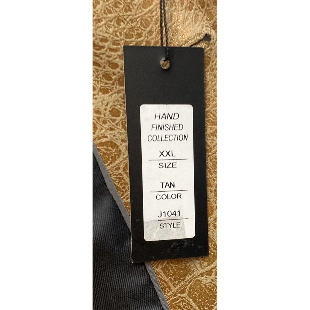 Bassiri Two Button Blazer Men’s XXL - Crocodile Pattern Tan 2XL NWT‎